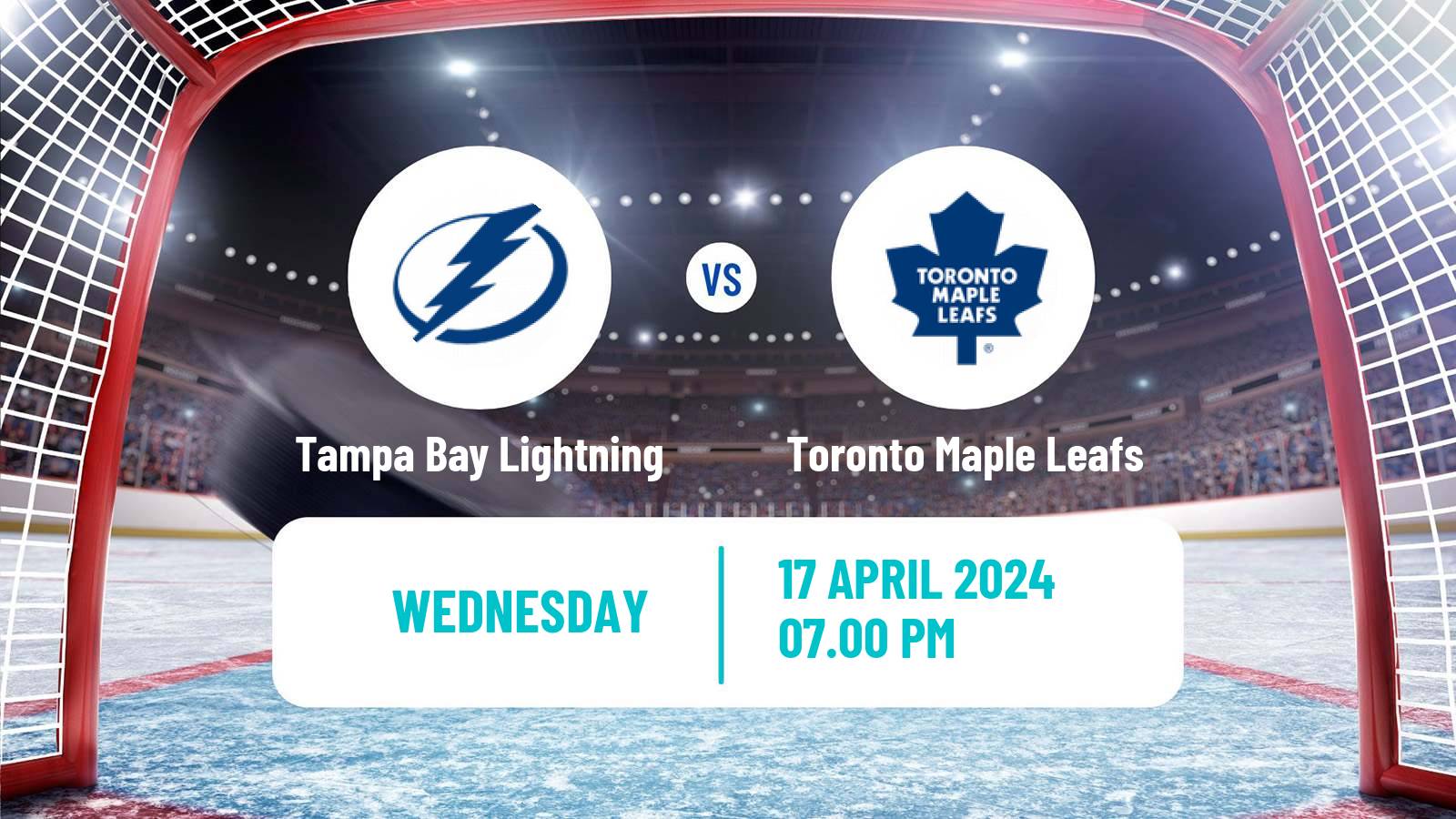 Hockey NHL Tampa Bay Lightning - Toronto Maple Leafs