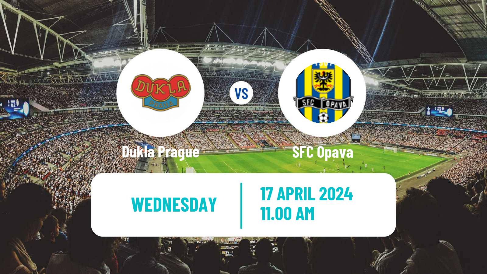 Soccer Czech Division 2 Dukla Prague - Opava