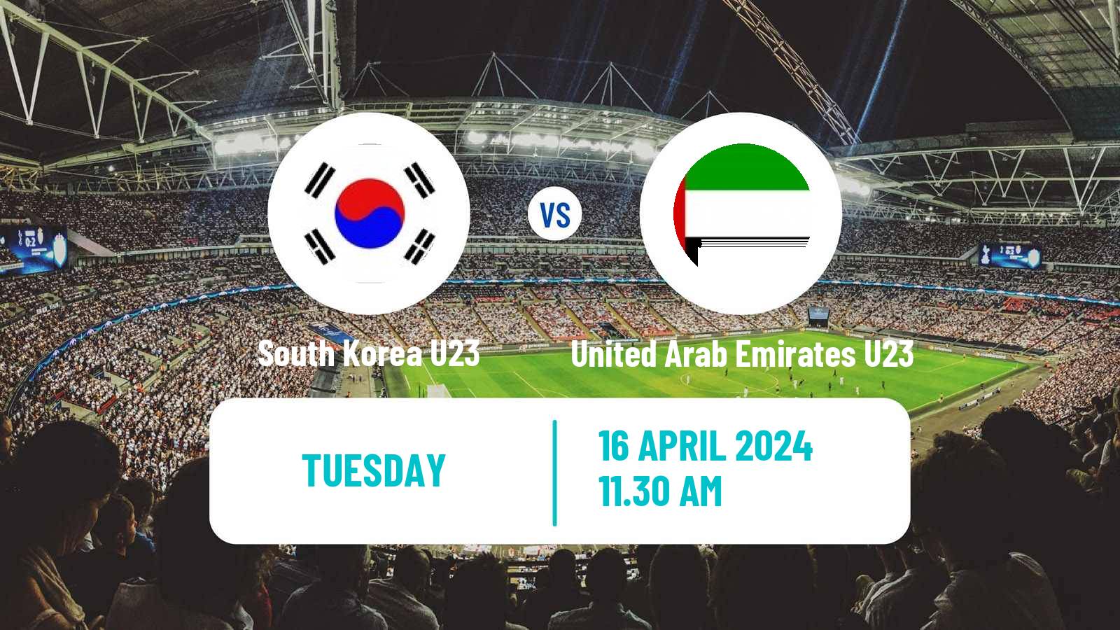 Soccer AFC Asian Cup U23 South Korea U23 - United Arab Emirates U23