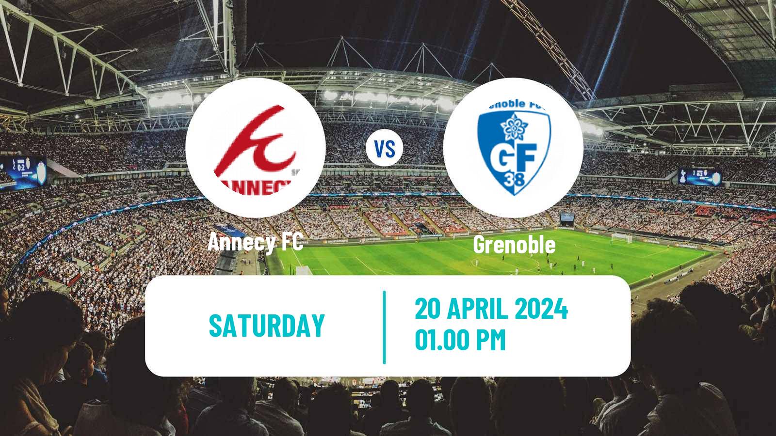 Soccer French Ligue 2 Annecy - Grenoble