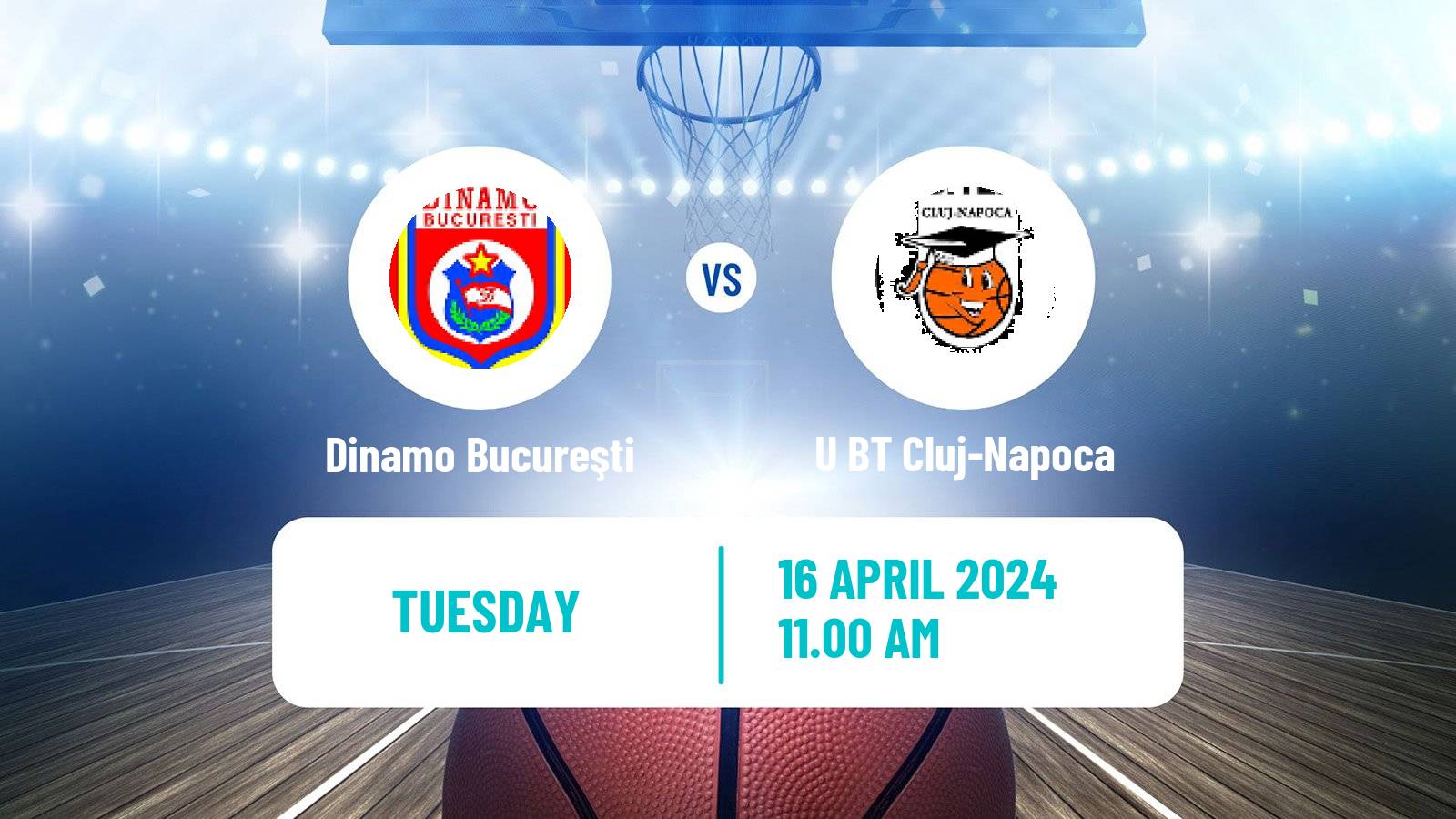 Basketball Romanian Divizia A Basketball Dinamo Bucureşti - U BT Cluj-Napoca