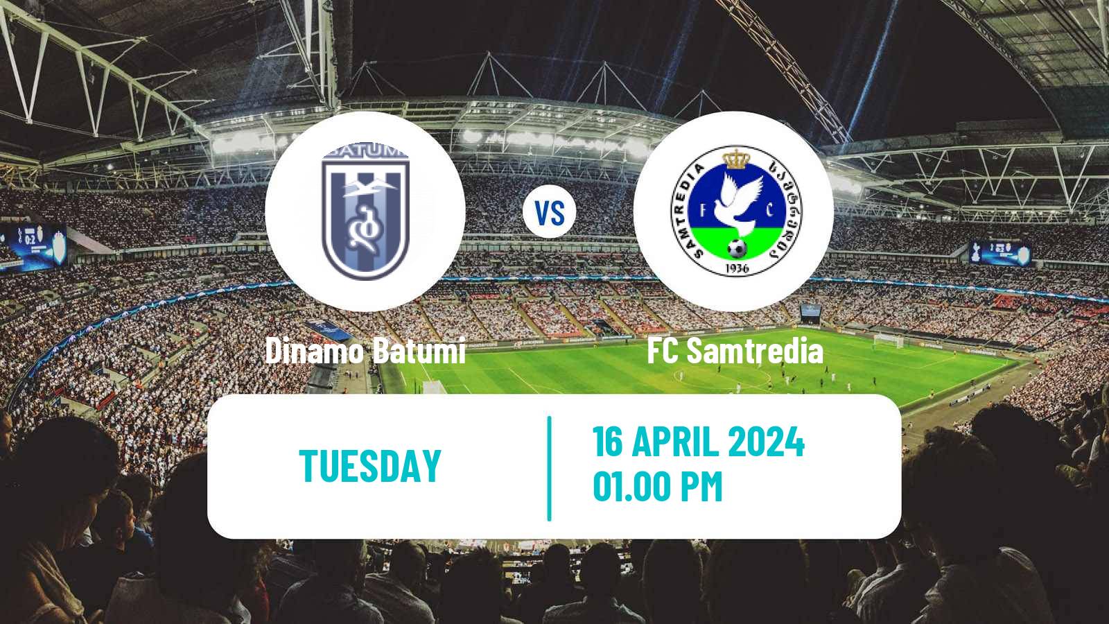 Soccer Georgian Erovnuli Liga Dinamo Batumi - Samtredia