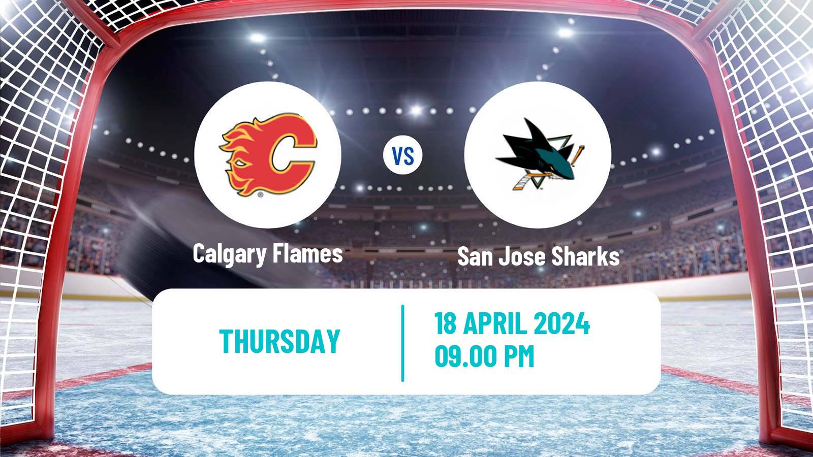 Hockey NHL Calgary Flames - San Jose Sharks