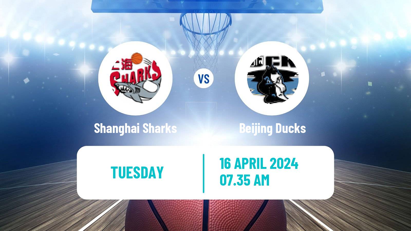 Basketball CBA Shanghai Sharks - Beijing Ducks