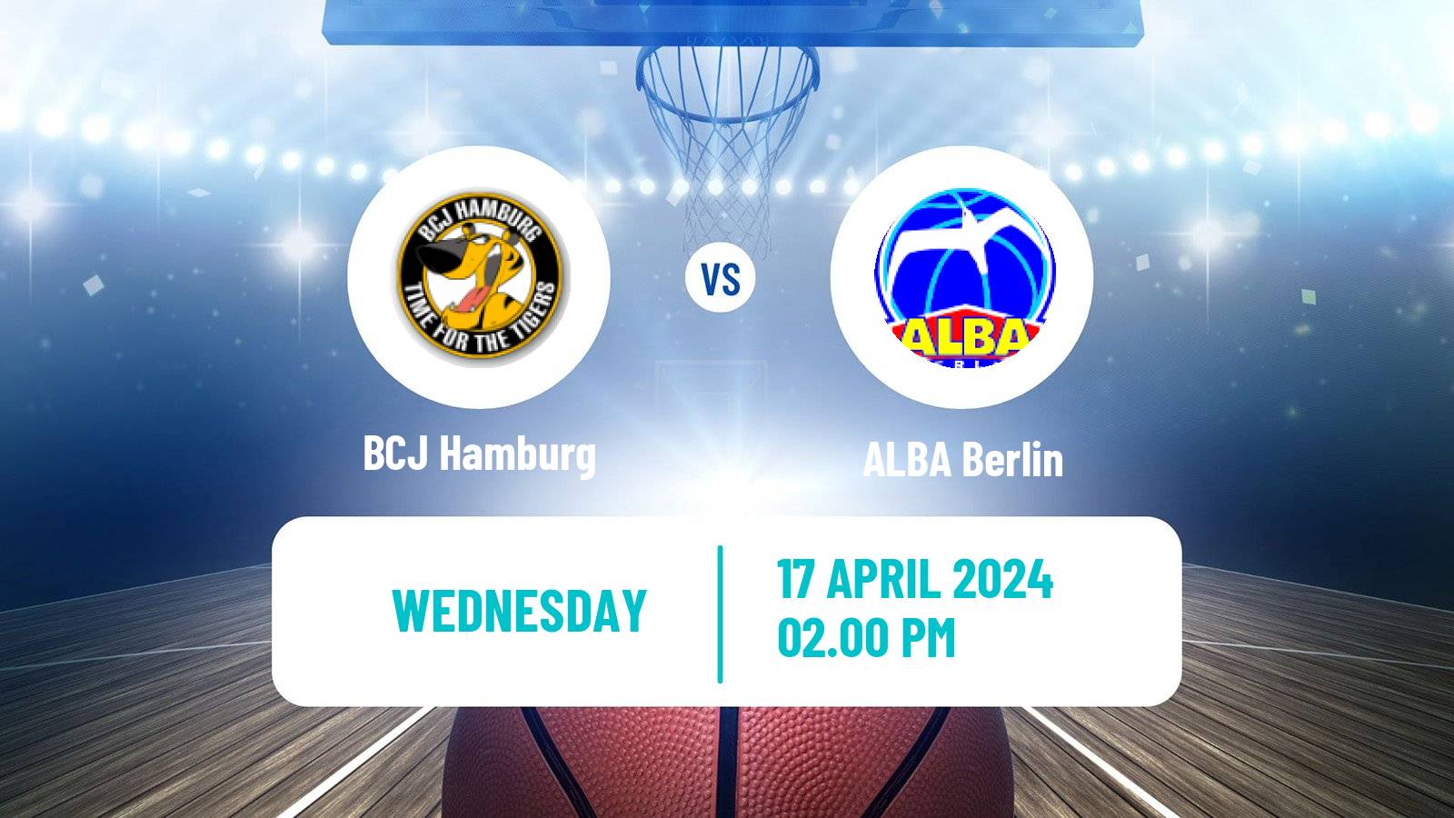 Basketball German BBL BCJ Hamburg - ALBA Berlin