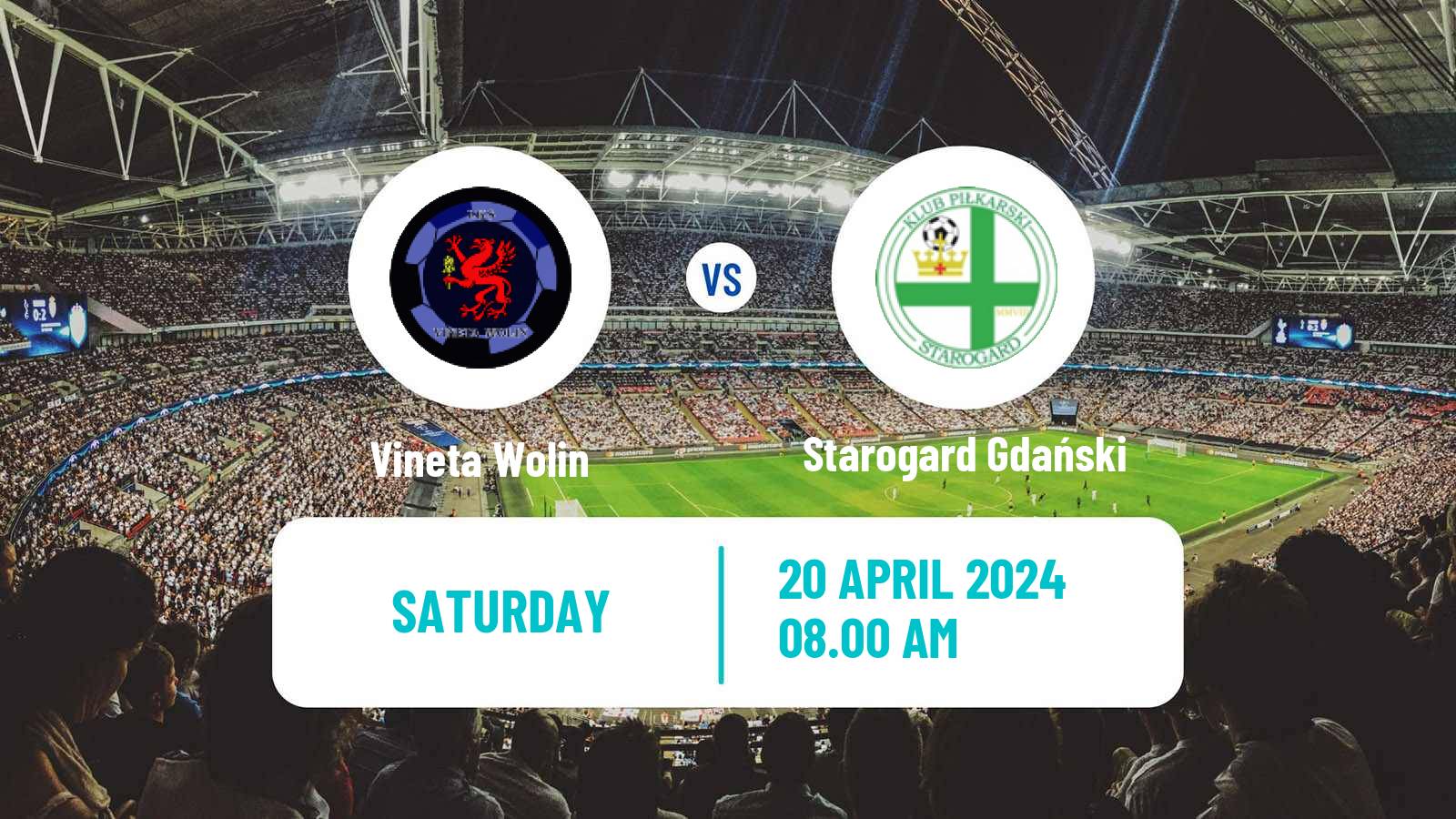 Soccer Polish Division 3 - Group II Vineta Wolin - Starogard Gdański