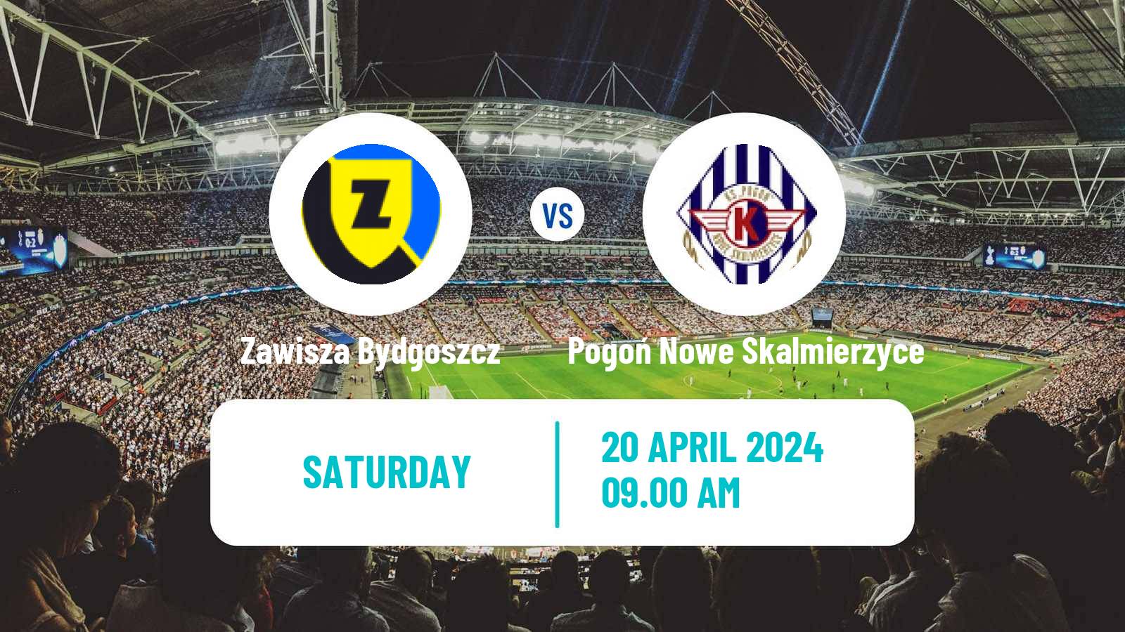 Soccer Polish Division 3 - Group II Zawisza Bydgoszcz - Pogoń Nowe Skalmierzyce