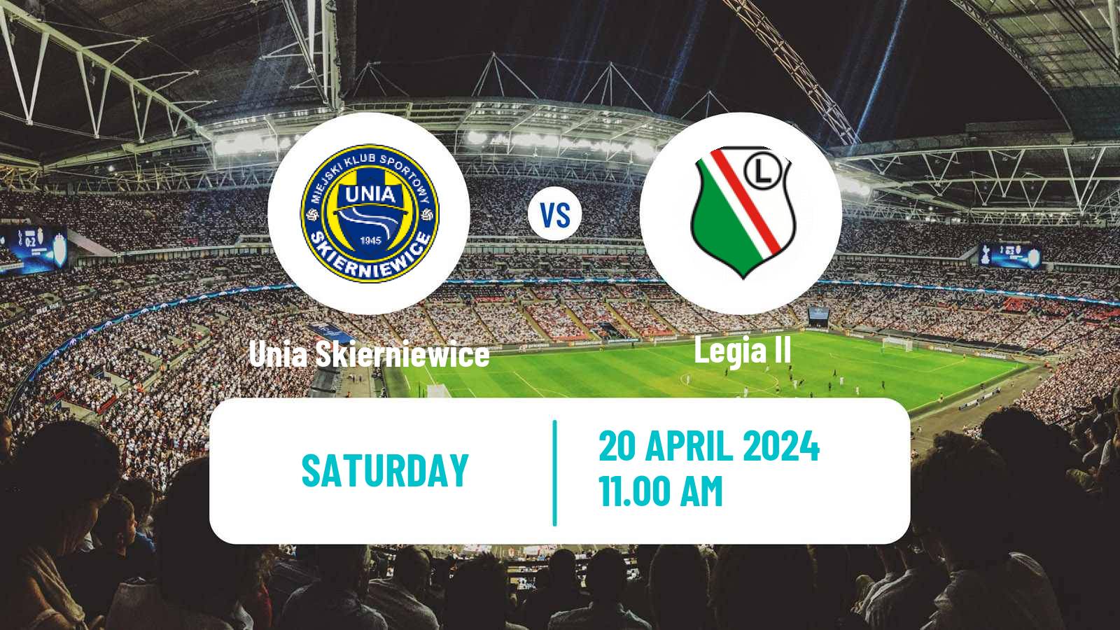 Soccer Polish Division 3 - Group I Unia Skierniewice - Legia II