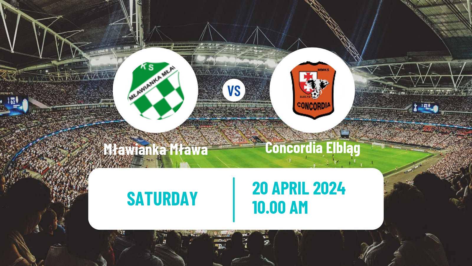 Soccer Polish Division 3 - Group I Mławianka Mława - Concordia Elbląg
