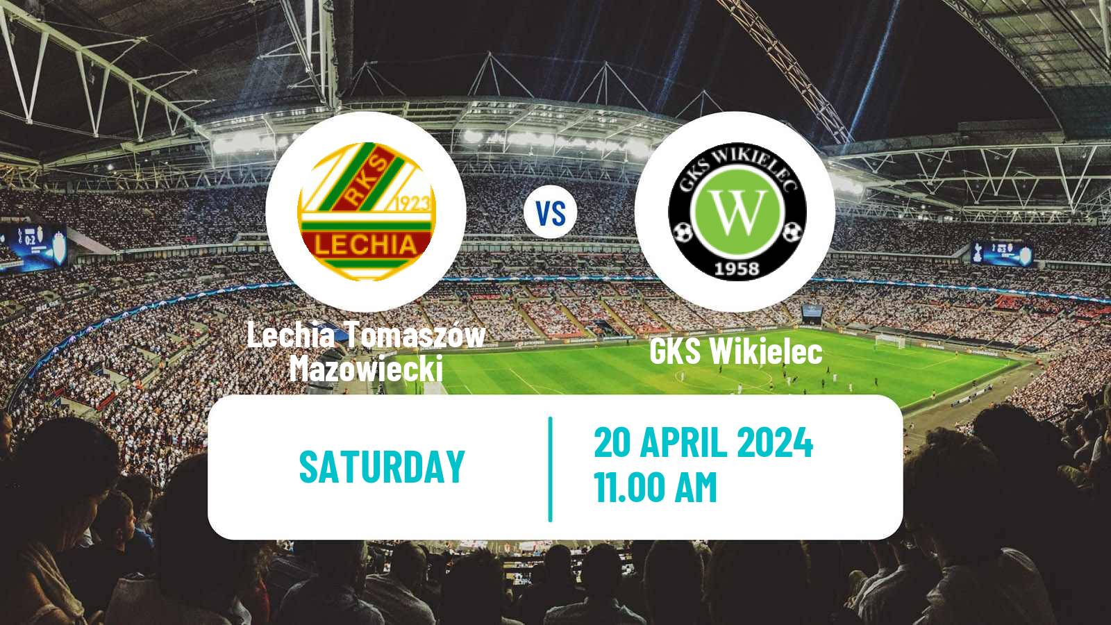 Soccer Polish Division 3 - Group I Lechia Tomaszów Mazowiecki - Wikielec