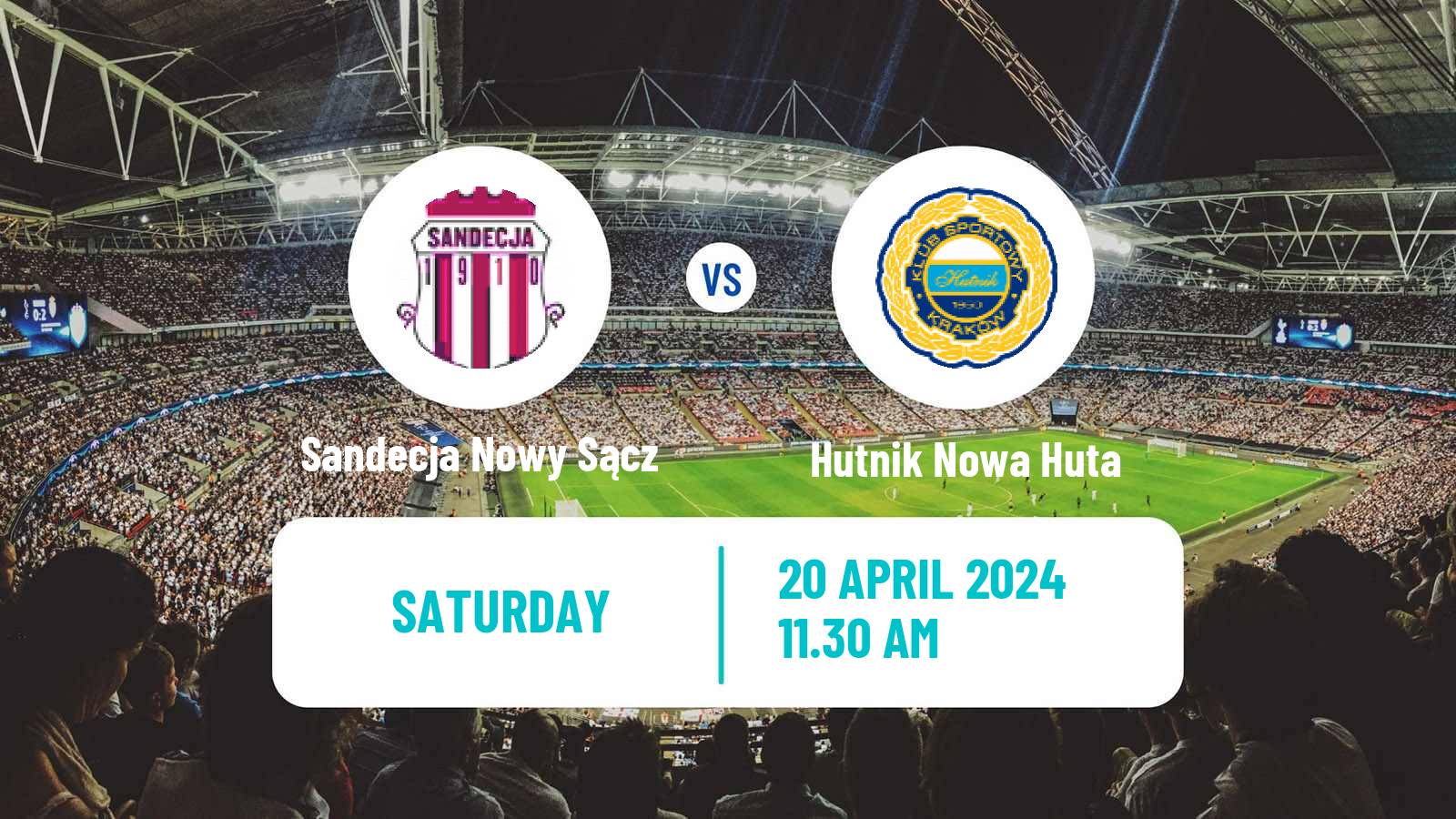 Soccer Polish Division 2 Sandecja Nowy Sącz - Hutnik Nowa Huta
