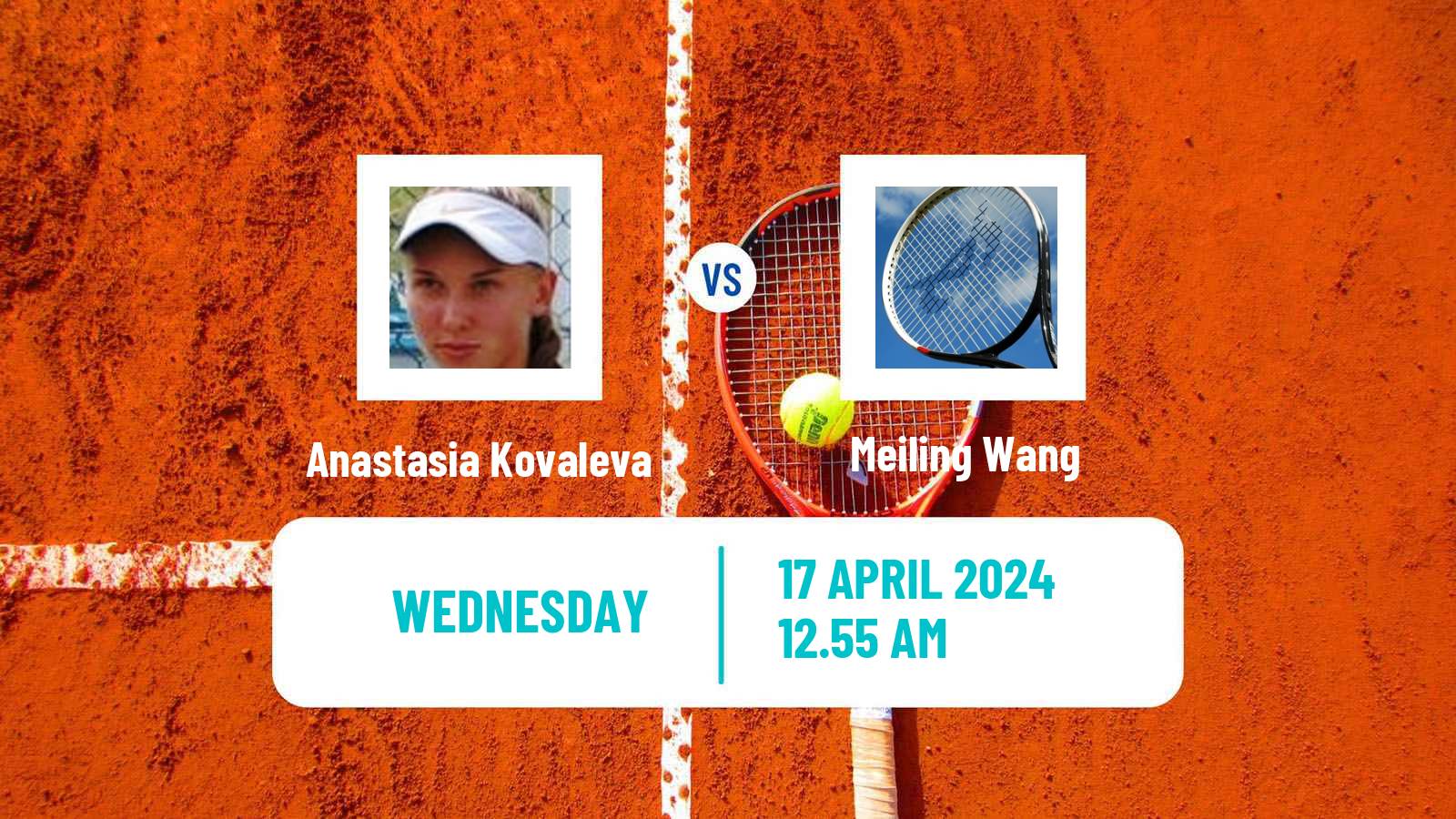 Tennis ITF W50 Shenzhen 2 Women Anastasia Kovaleva - Meiling Wang