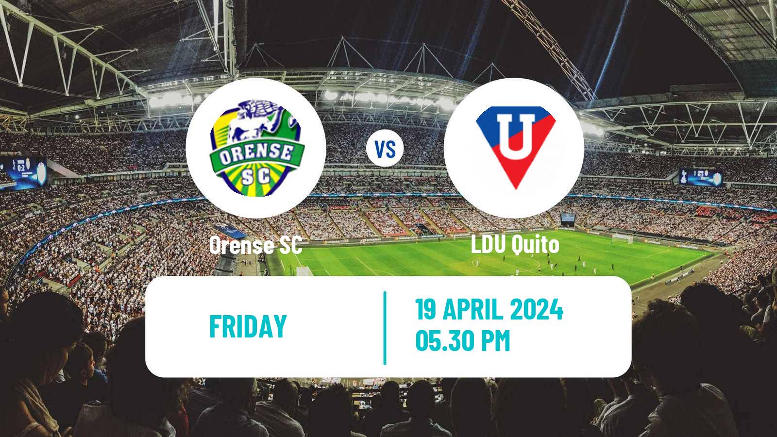 Soccer Ecuadorian Liga Pro Orense - LDU Quito