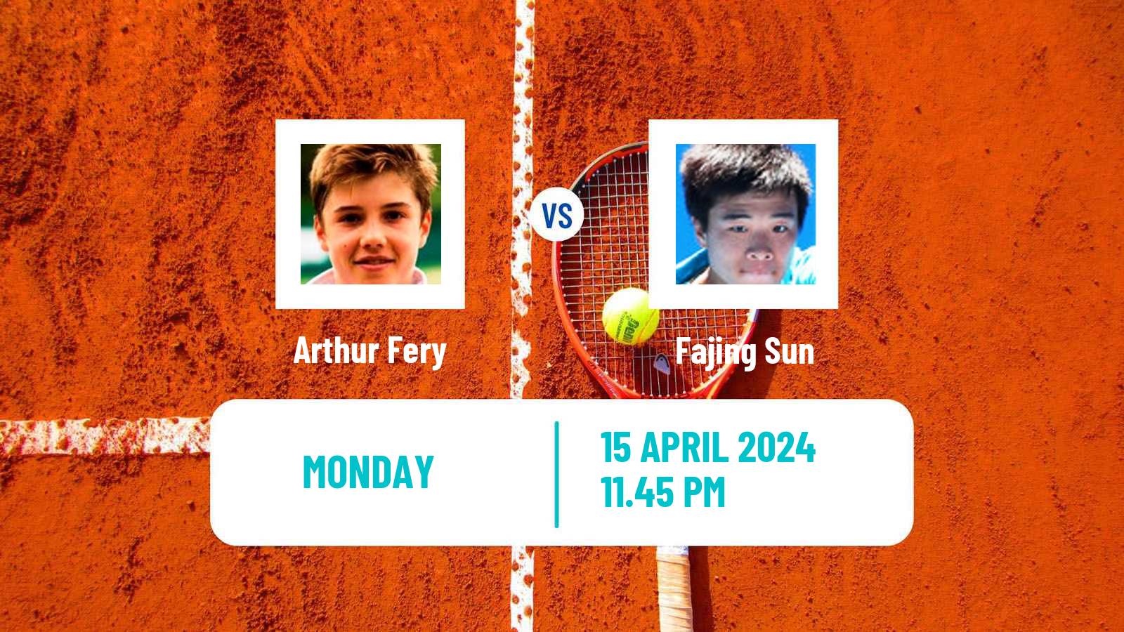 Tennis Gwangju Challenger Men Arthur Fery - Fajing Sun