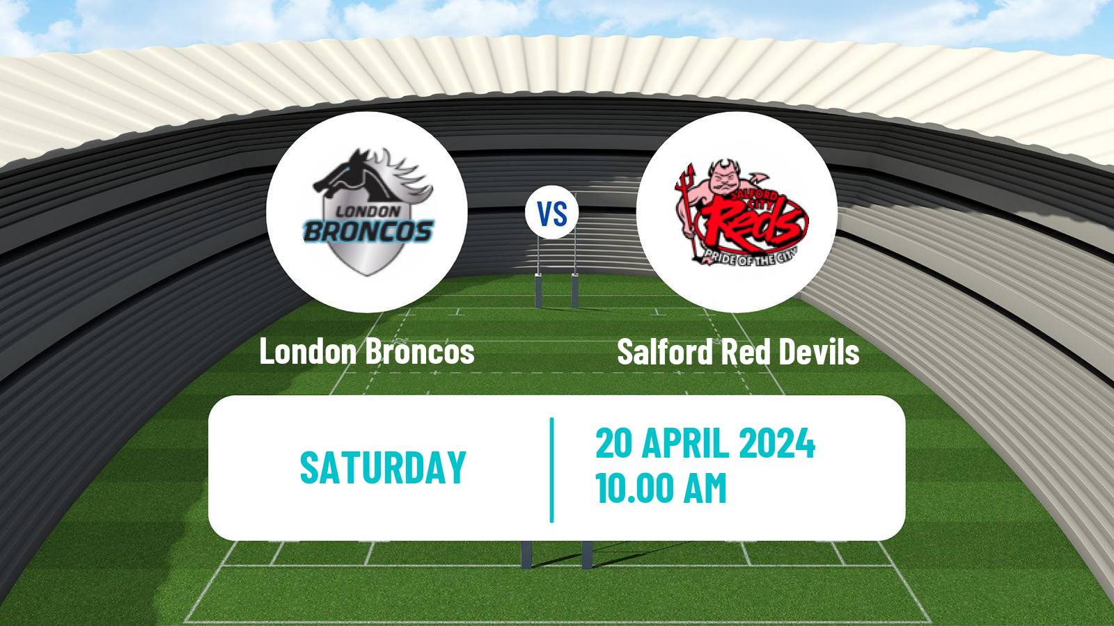 Rugby league Super League Rugby London Broncos - Salford Red Devils