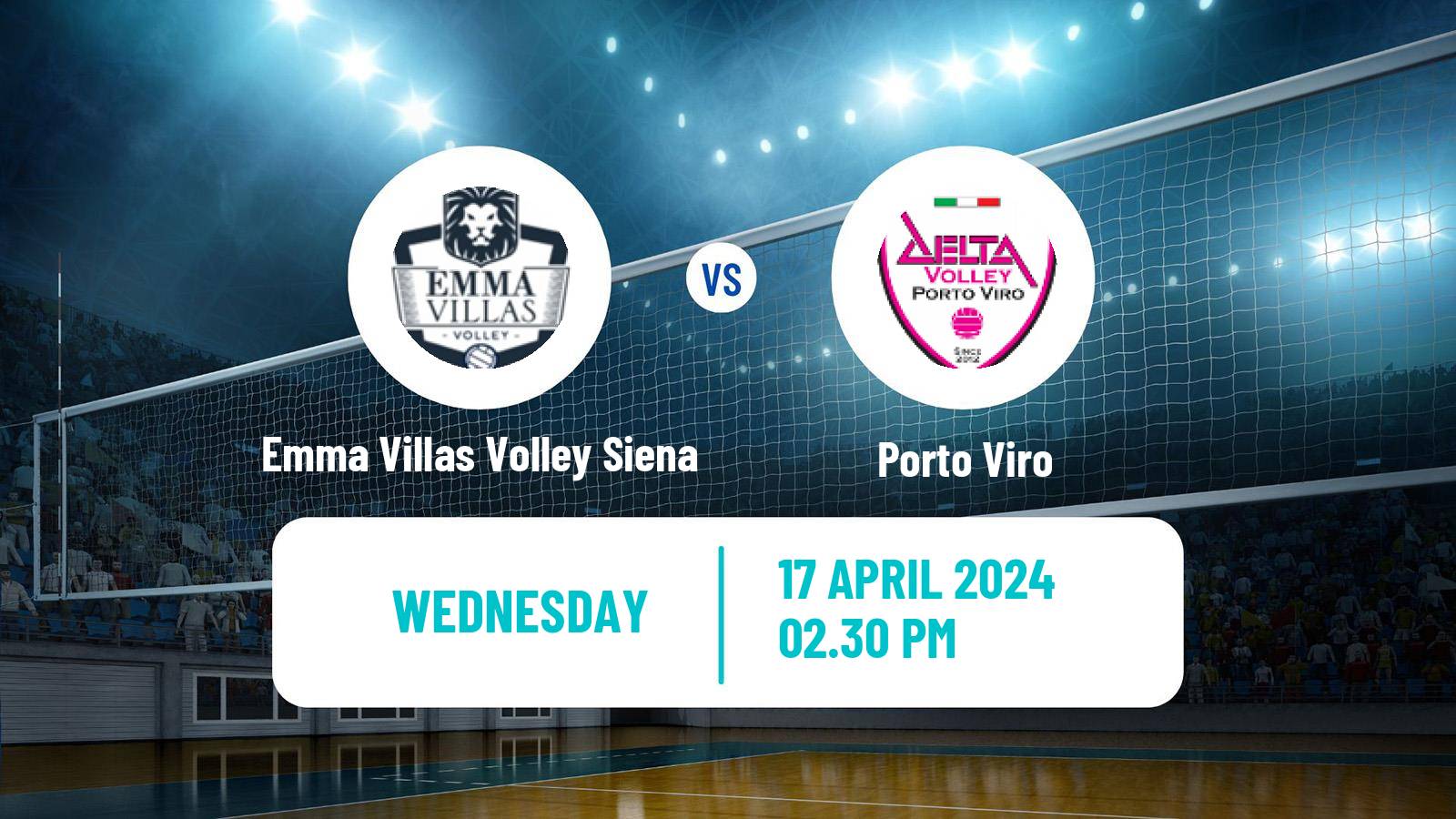 Volleyball Italian Serie A2 Volleyball Emma Villas Volley Siena - Porto Viro