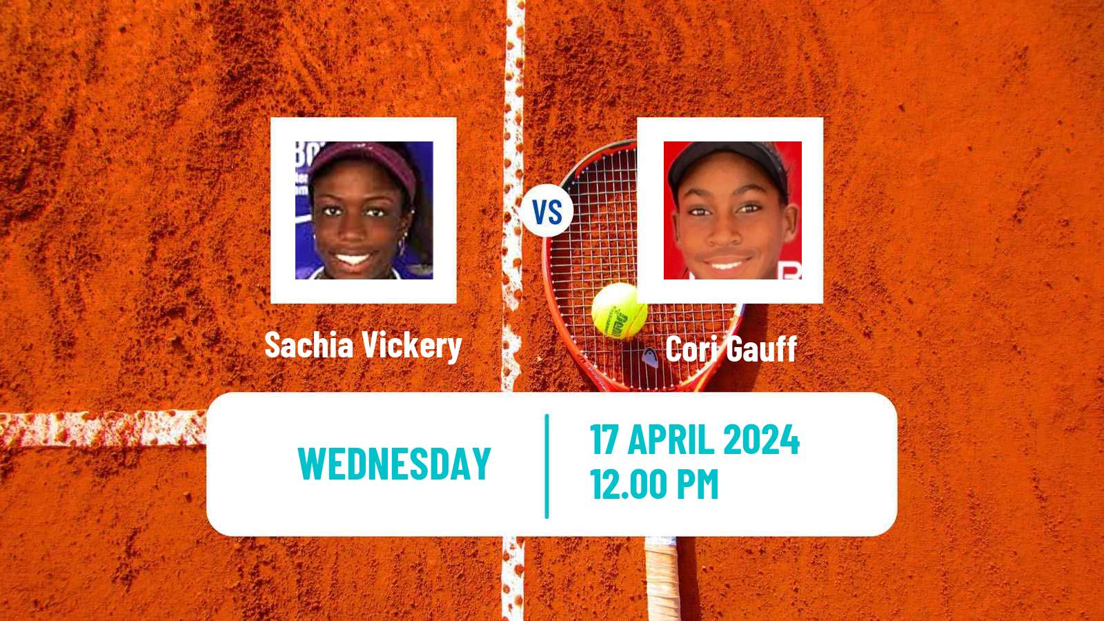 Tennis WTA Stuttgart Sachia Vickery - Cori Gauff