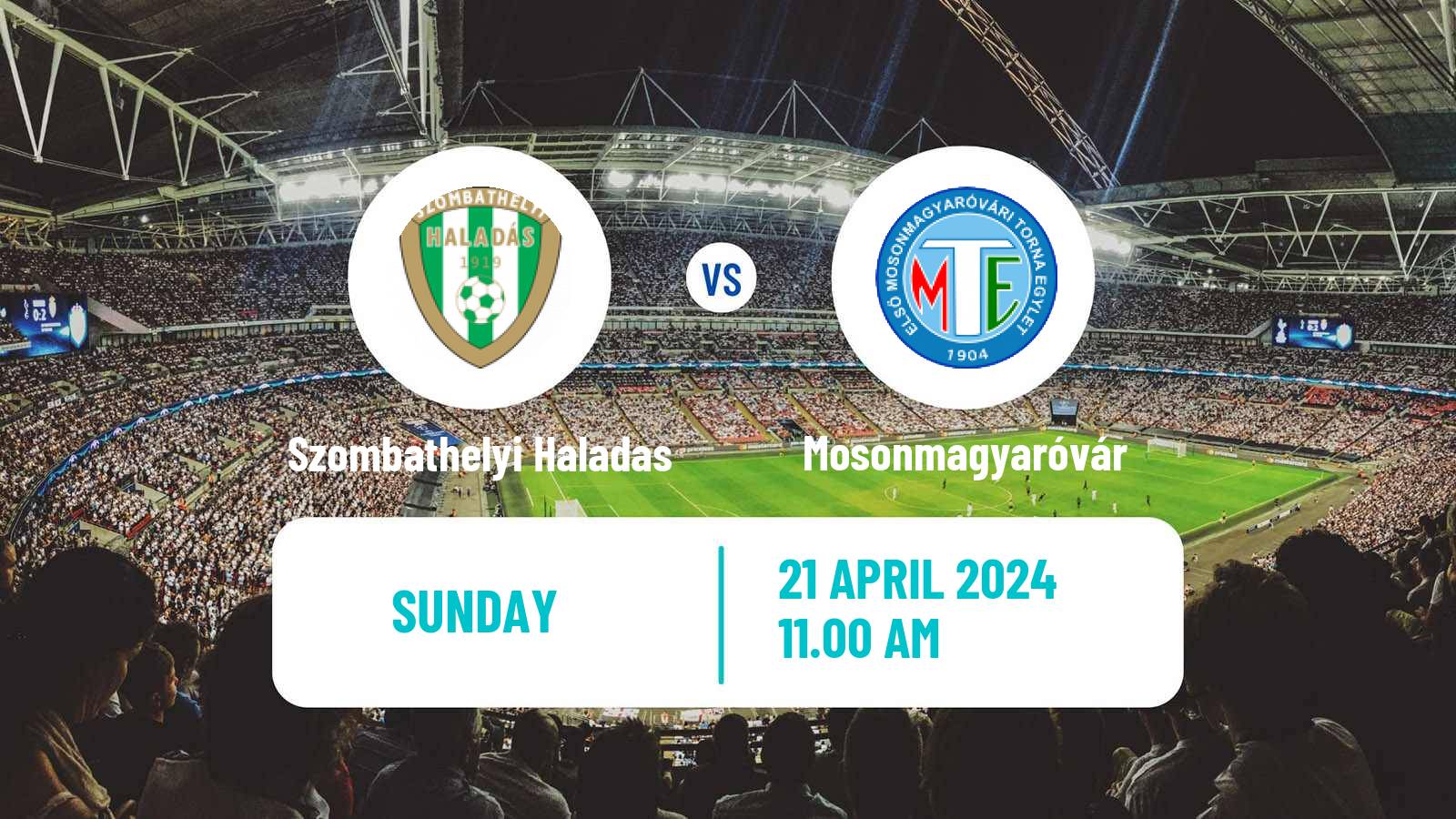 Soccer Hungarian NB II Szombathelyi Haladas - Mosonmagyaróvár