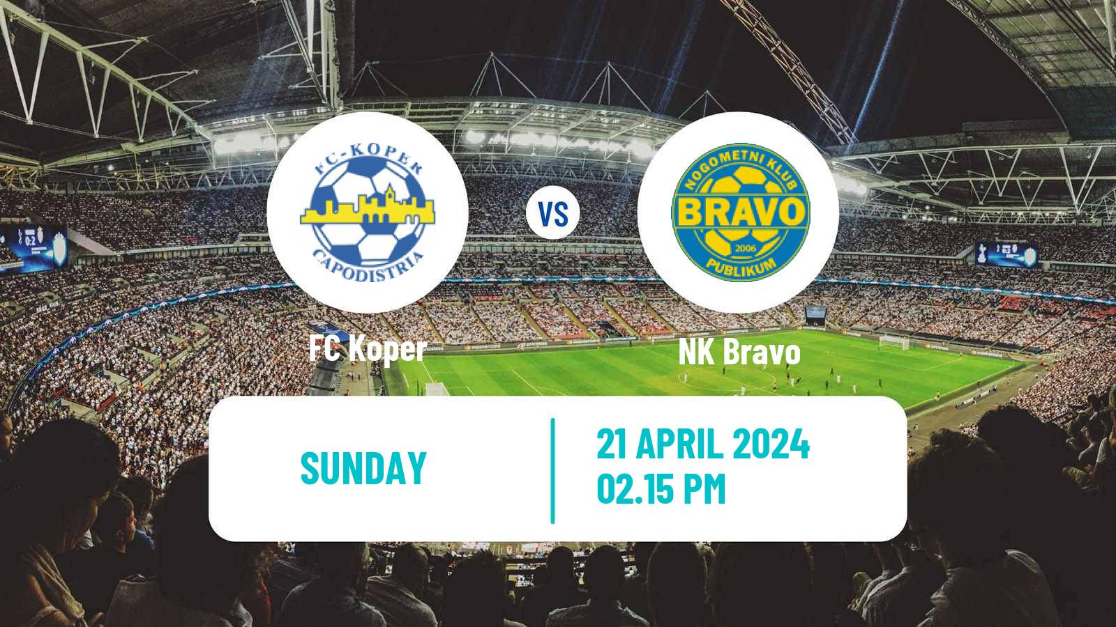 Soccer Slovenian PrvaLiga Koper - NK Bravo