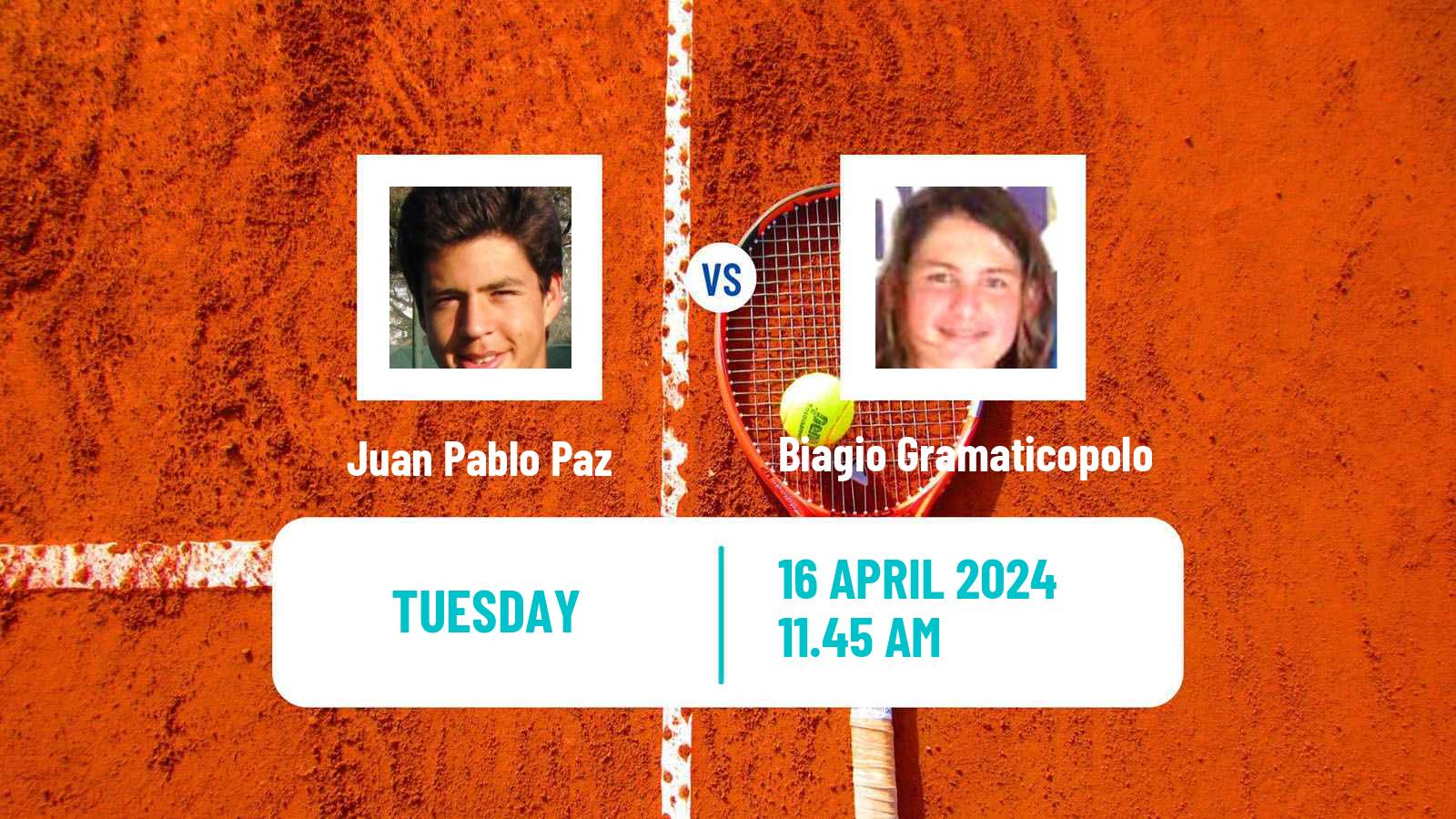 Tennis ITF M15 Antalya 11 Men 2024 Juan Pablo Paz - Biagio Gramaticopolo