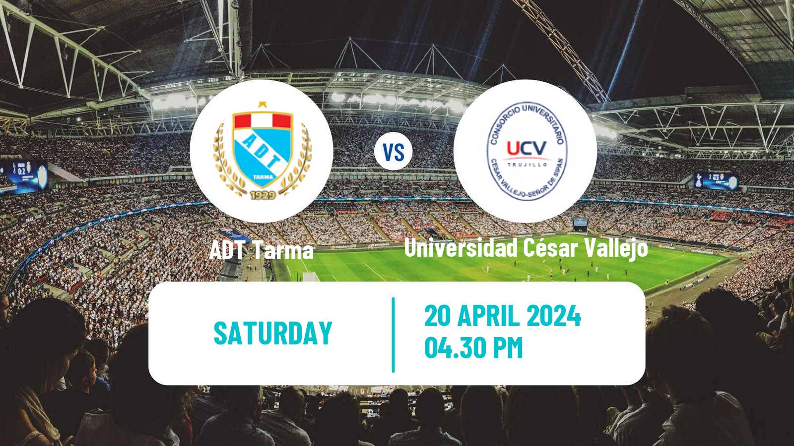 Soccer Peruvian Liga 1 ADT Tarma - Universidad César Vallejo