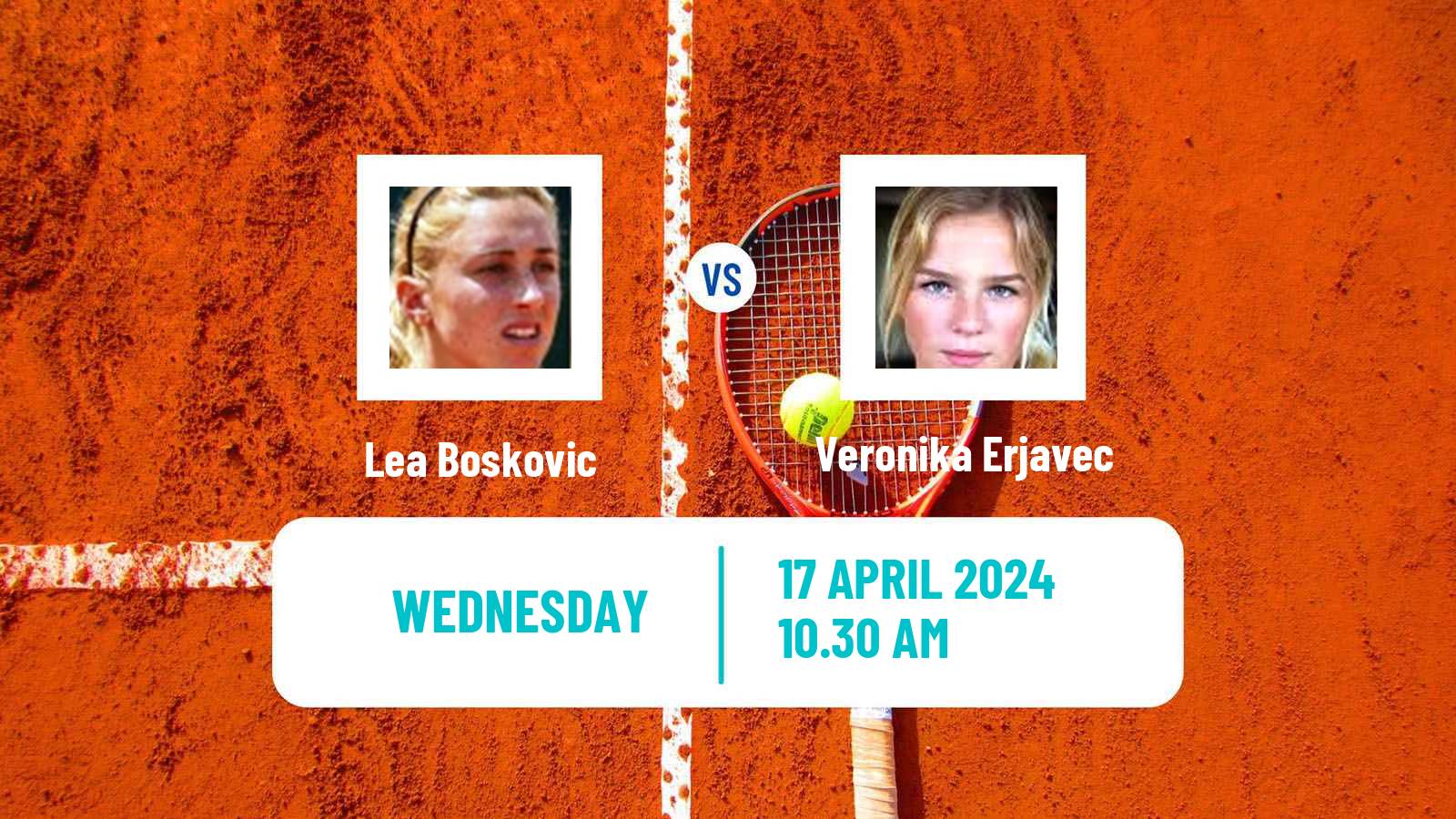 Tennis ITF W75 Koper Women Lea Boskovic - Veronika Erjavec