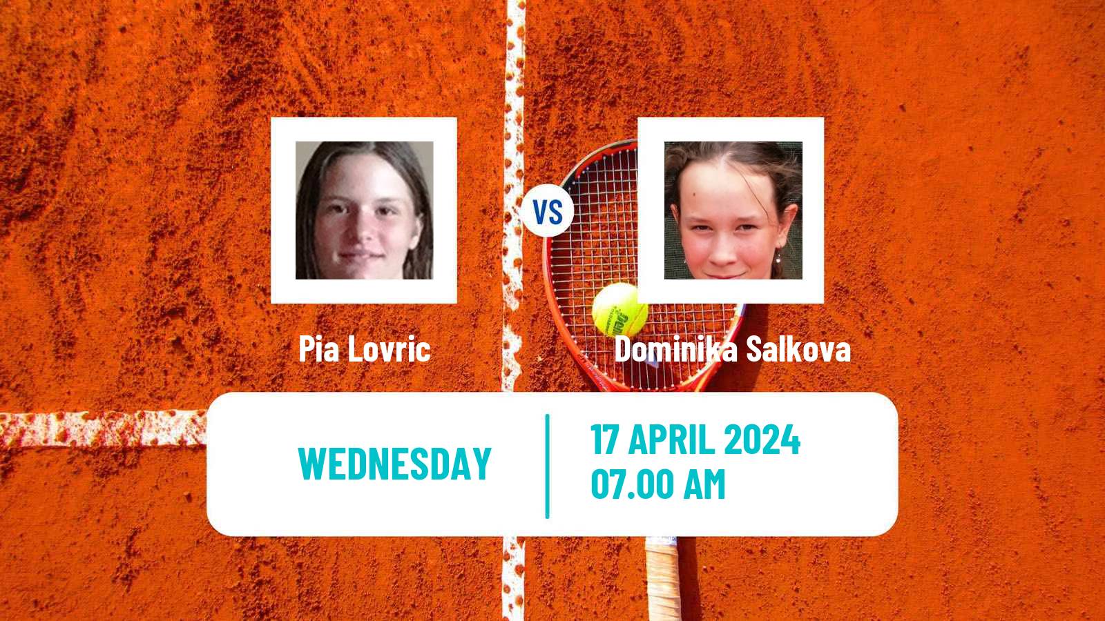 Tennis ITF W75 Koper Women Pia Lovric - Dominika Salkova