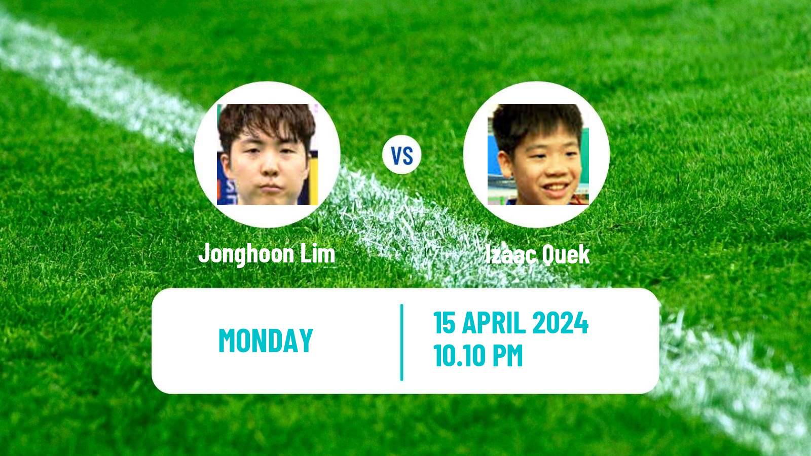 Table tennis World Cup Men Jonghoon Lim - Izaac Quek