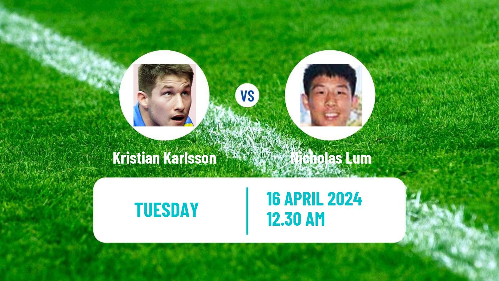 Table tennis World Cup Men Kristian Karlsson - Nicholas Lum