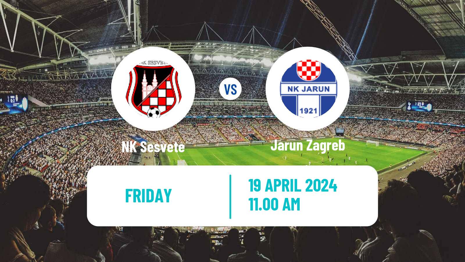 Soccer Croatian Prva NL Sesvete - Jarun Zagreb