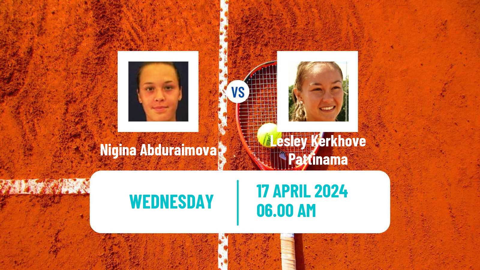 Tennis ITF W50 H Calvi Women Nigina Abduraimova - Lesley Kerkhove Pattinama