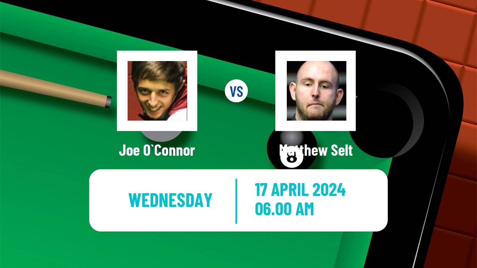 Snooker World Championship Joe O`Connor - Matthew Selt