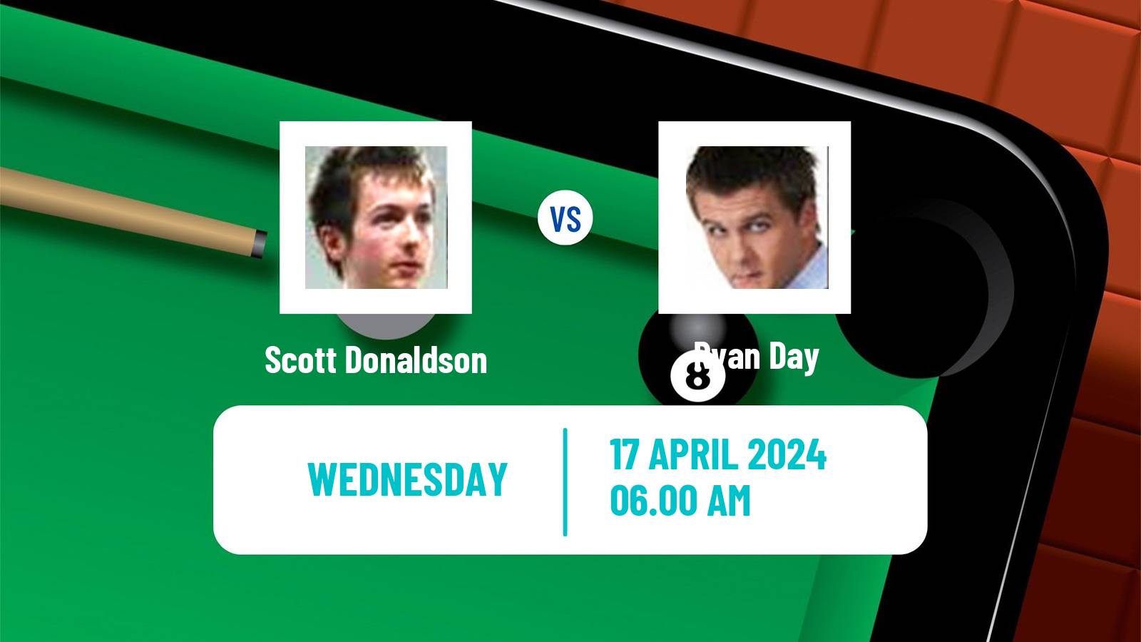 Snooker World Championship Scott Donaldson - Ryan Day
