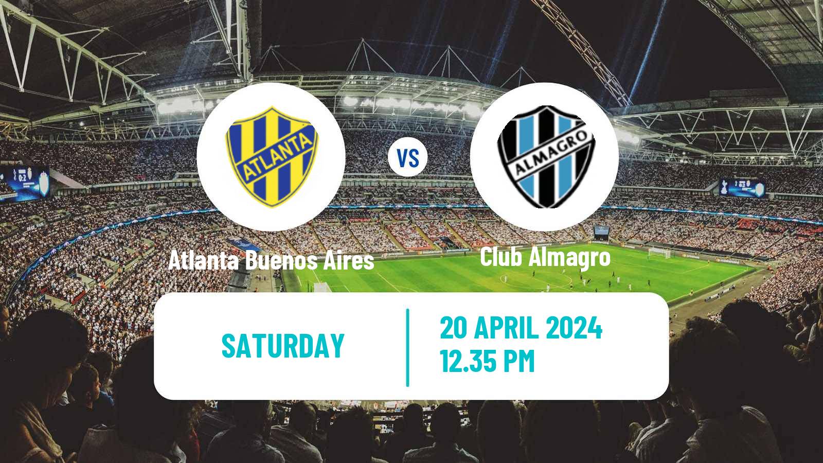 Soccer Argentinian Primera Nacional Atlanta Buenos Aires - Club Almagro