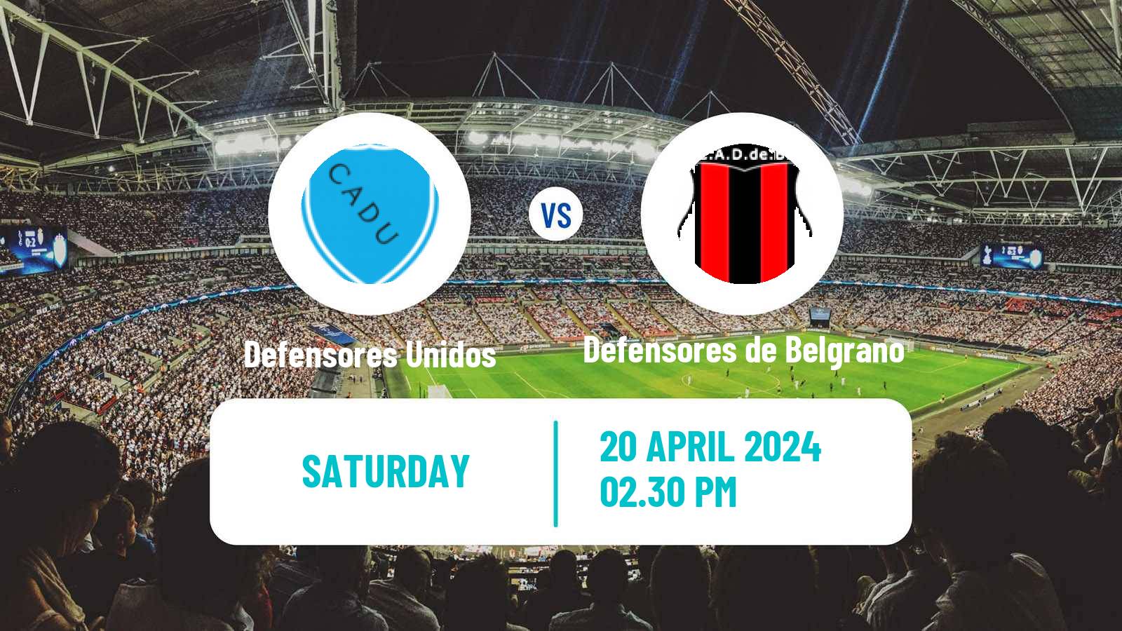 Soccer Argentinian Primera Nacional Defensores Unidos - Defensores de Belgrano