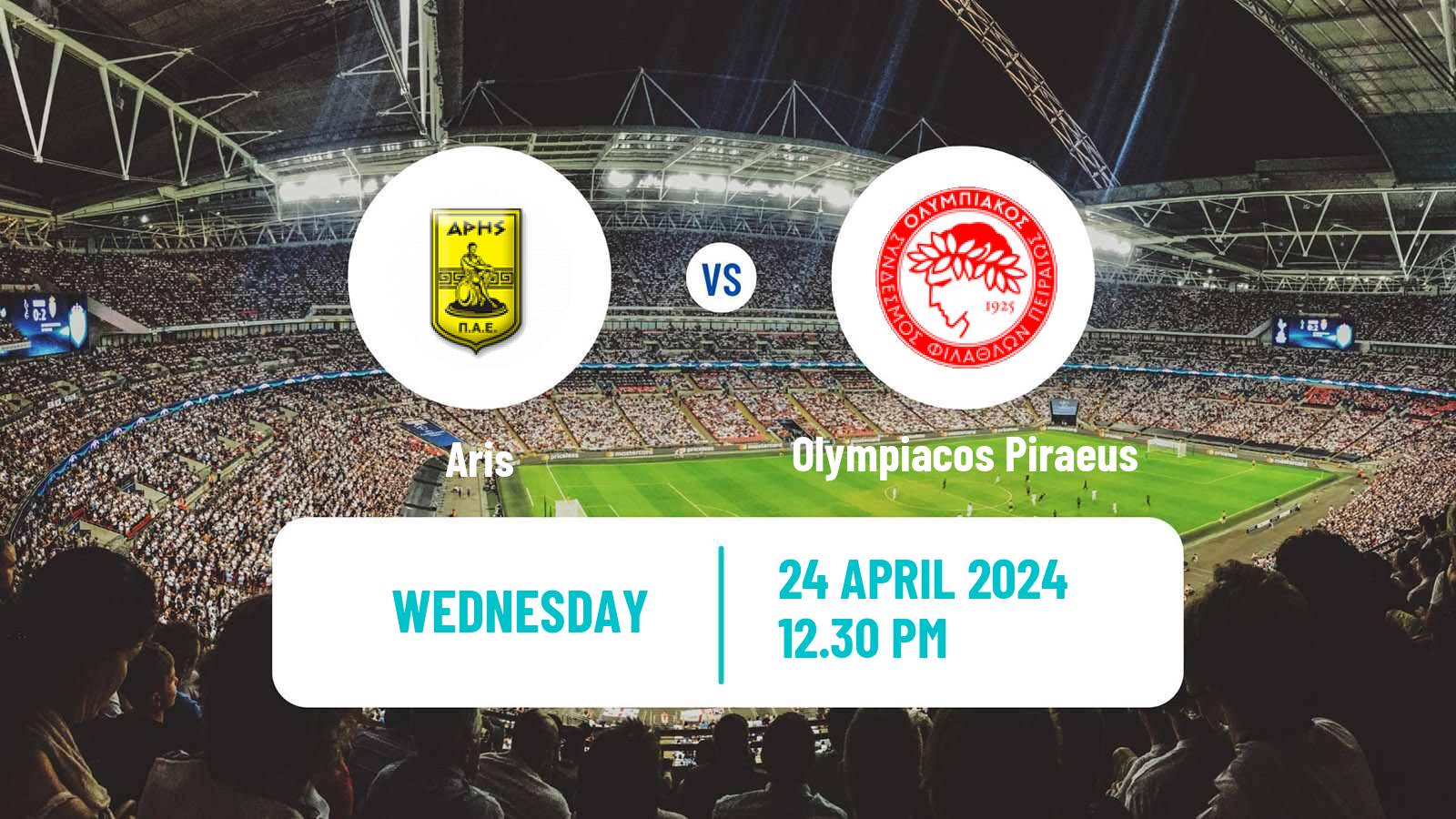Soccer Greek Super League Aris - Olympiacos Piraeus