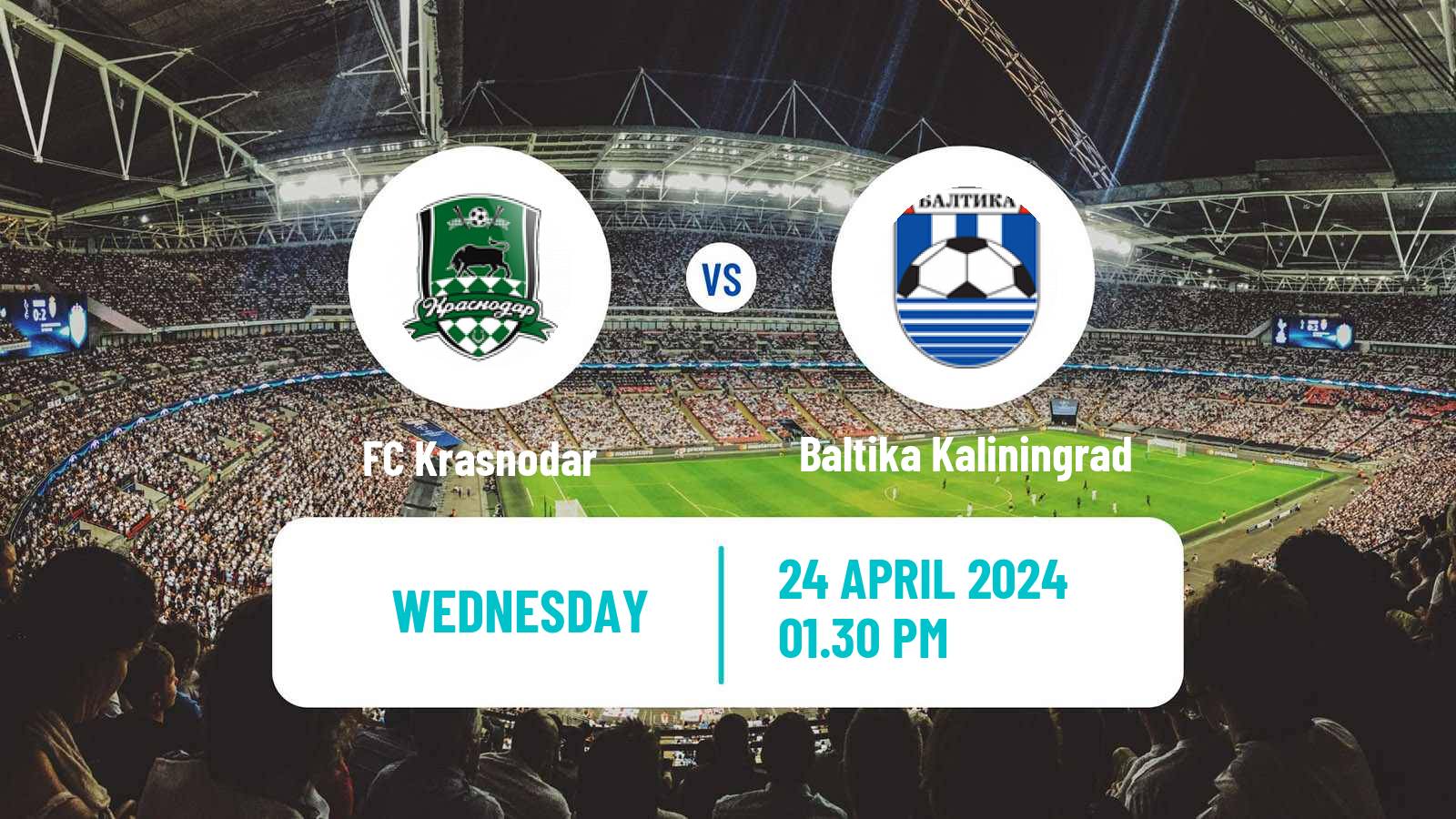 Soccer Russian Premier League Krasnodar - Baltika Kaliningrad