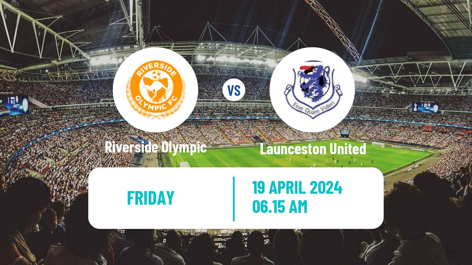 Soccer Australian NPL Tasmania Riverside Olympic - Launceston United
