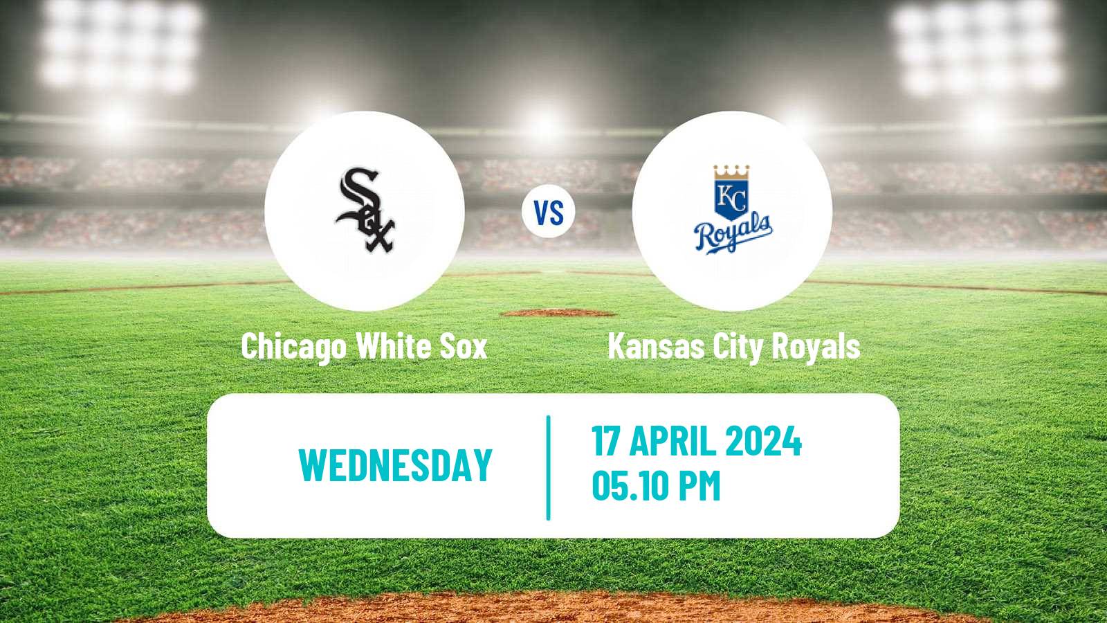 Baseball MLB Chicago White Sox - Kansas City Royals