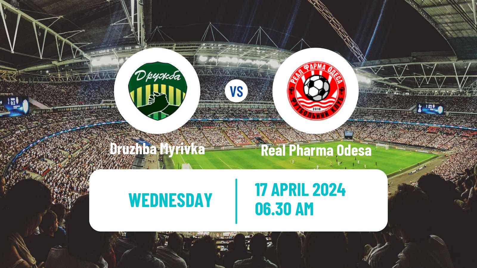 Soccer Ukrainian Druha Liga Druzhba Myrivka - Real Pharma Odesa