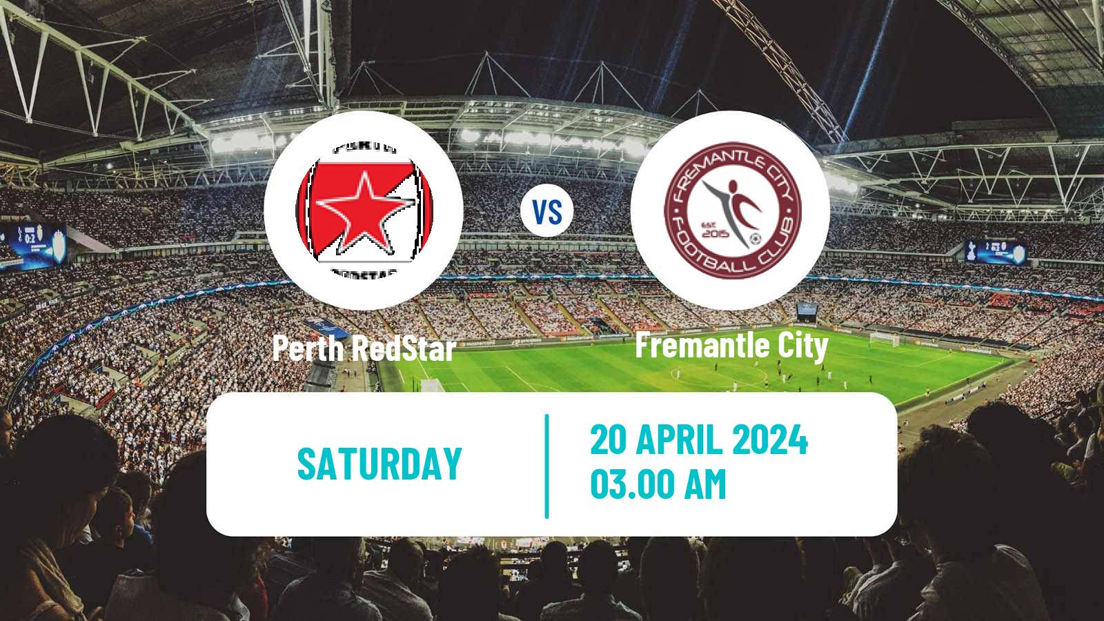 Soccer Australian NPL Western Australia Perth RedStar - Fremantle City