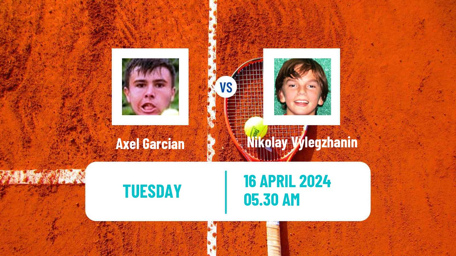 Tennis ITF M15 Azay Le Rideau Men Axel Garcian - Nikolay Vylegzhanin