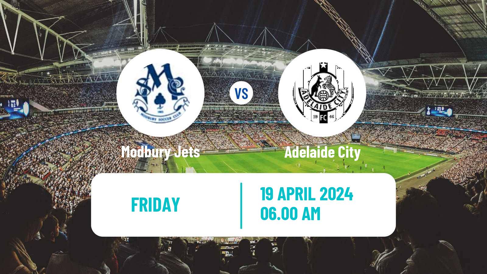 Soccer Australian NPL South Australian Modbury Jets - Adelaide City