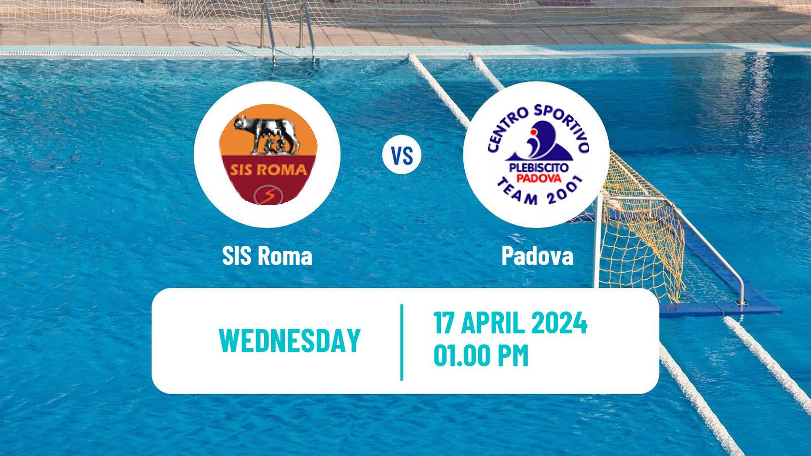 Water polo Italian A1 Water Polo Women SIS Roma - Padova