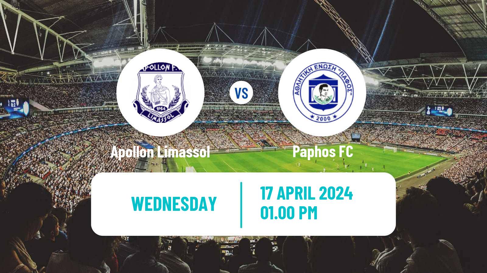 Soccer Cypriot Cup Apollon Limassol - Paphos