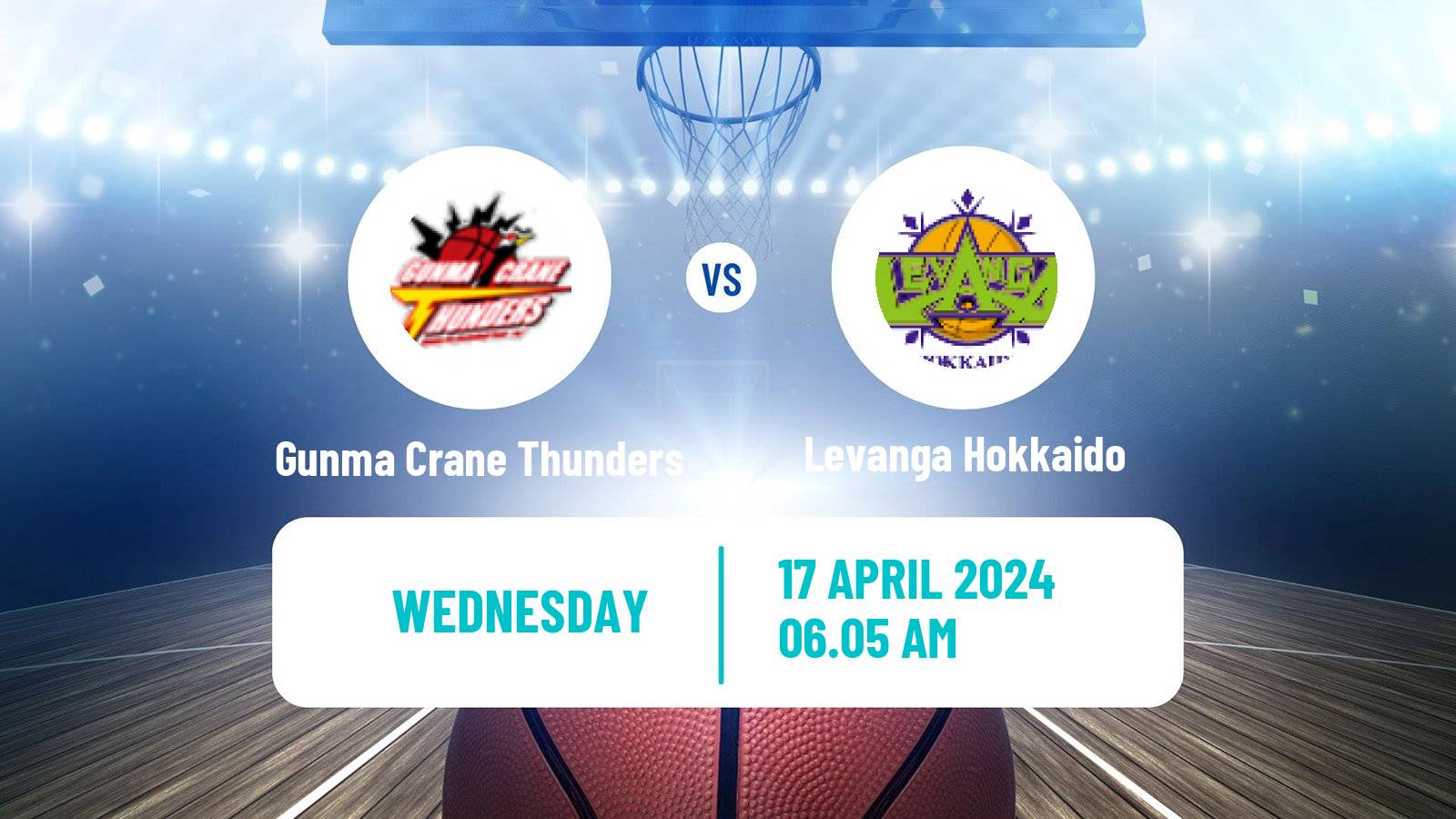 Basketball BJ League Gunma Crane Thunders - Levanga Hokkaido