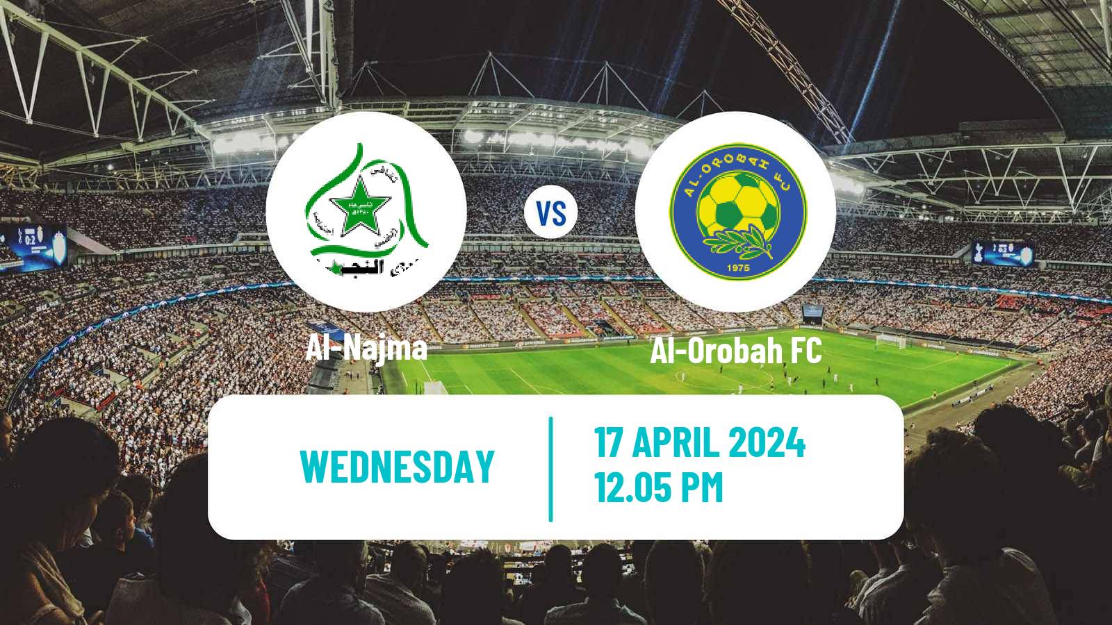 Soccer Saudi Division 1 Al-Najma - Al-Orobah