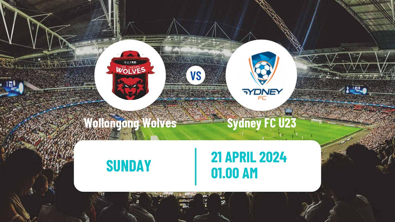 Soccer Australian NPL NSW Wollongong Wolves - Sydney FC U23