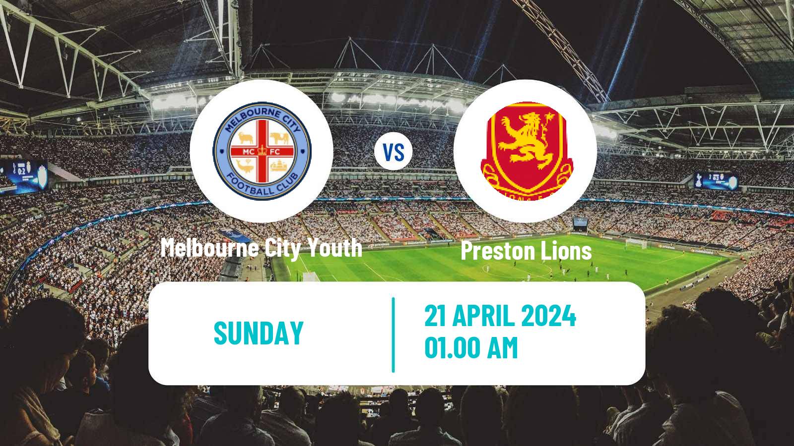 Soccer Australian Victoria Premier League Melbourne City Youth - Preston Lions