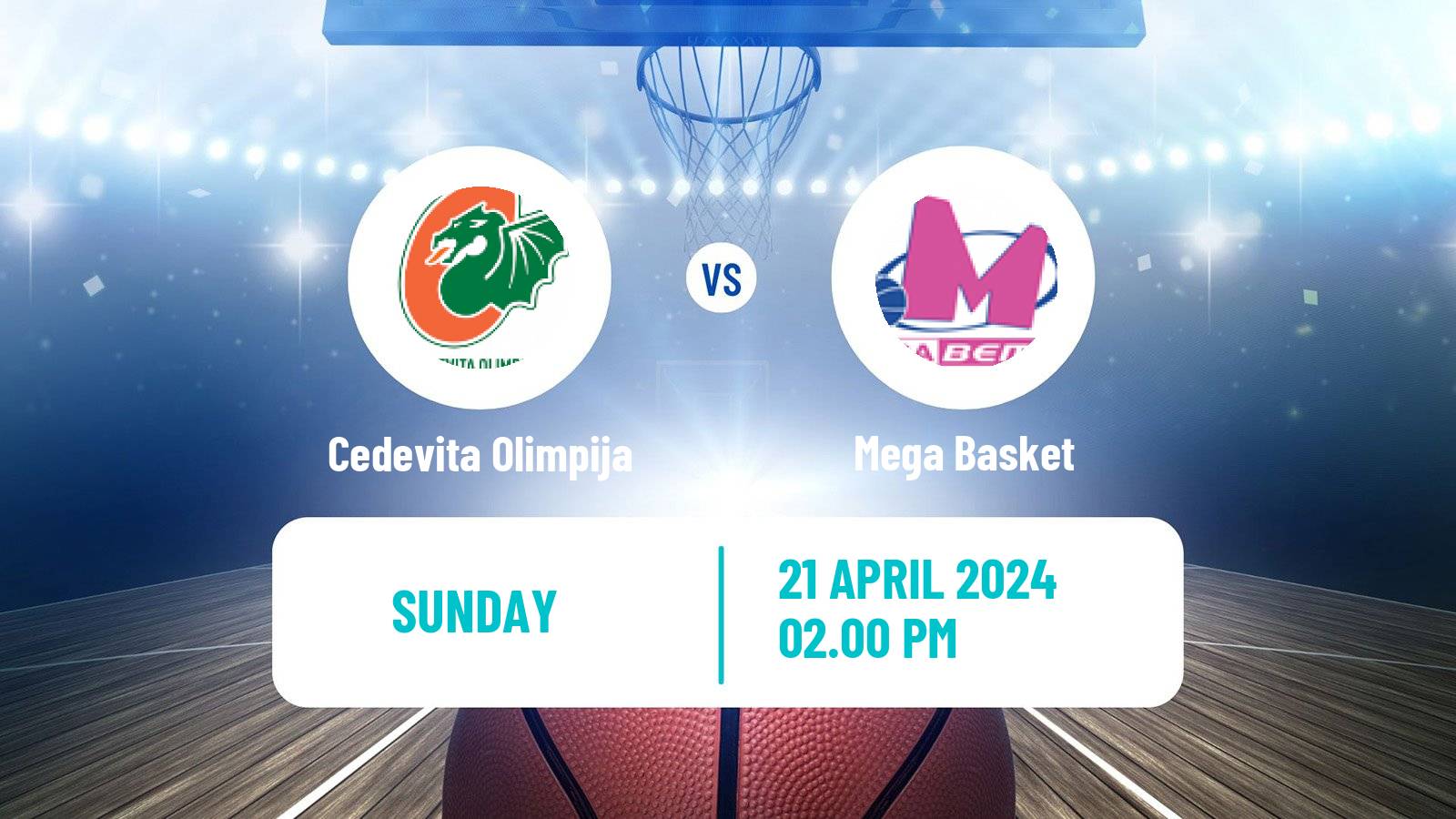 Basketball Adriatic League Cedevita Olimpija - Mega Basket